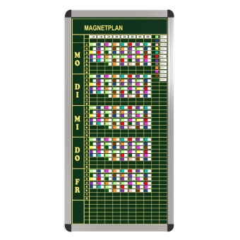 Klassen-Plantafel, 8 Stunden Mo-Fr, für 10 Klassen, 103x57 cm, Klassen-Plantafel, 8 Stunden Mo-Fr, für 10 Klassen, 103x57 cm,